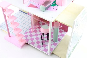 Stella Fashion кукольный домик, лестница, выдвижная терраса