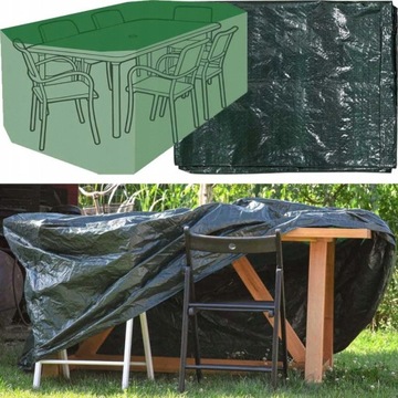 POKROWIEC PLANDEKA NA MEBLE OGRODOWE 270x180x89cm