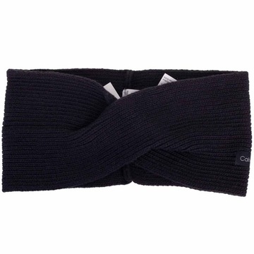 CALVIN KLEIN OPASKA NA GŁOWĘ ESSENTIAL KNIT HEADBAND BLACK