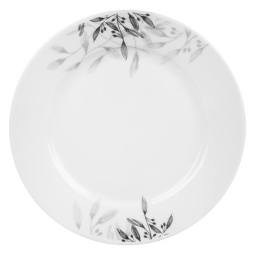 ФАРФОРОВЫЙ ОБЕДЕННЫЙ СЕРВИС 18 ПРЕДМЕТОВ НА 6 ПЕРСОН НАБОР БЕЛЫХ ЧЕРНЫХ ТАРЕЛОК