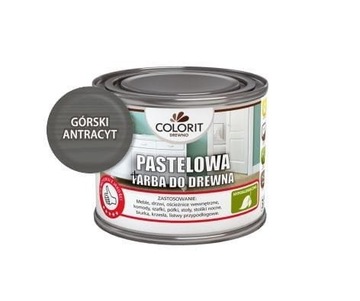 Colorit Pastelowa Drewna 375ml GÓRSKI ANTRACYT-OWY
