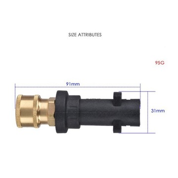 1x 1/4-дюймовый преобразователь пенопласта для мойки высокого давления