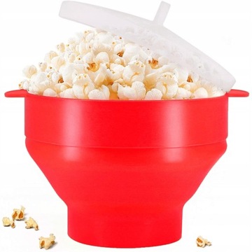 Miska silikonowa do robienia Popcornu w Mikrofali
