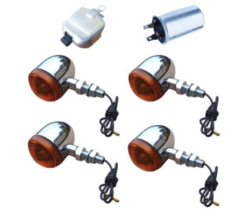 МОТОЦИКЛ МИГАЛКИ ХРОМ 6V ПРЕРЫВАТЕЛЬ 12V WSK WFM ROMET MZ IŻ DNIEPR JAWA