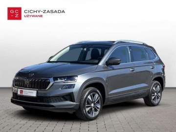 Skoda Karoq Crossover Facelifting 1.5 TSI ACT 150KM 2022 Skoda Karoq 1.5 TSI 150KM Style DSG LED Matrix Virtual Kamera Hak Salon P