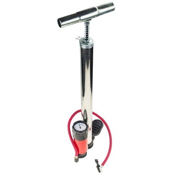 СТОЯЩИЙ ВЕЛОСИПЕДНЫЙ НАСОС С АВТОМОБИЛЬНЫМ МАНОМЕТРОМ