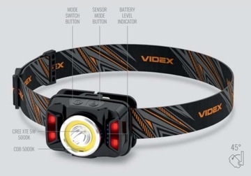 АККУМУЛЯТОРНЫЙ СВЕТОДИОДНЫЙ ФАР СТРОБСКОП ДАТЧИК ДВИЖЕНИЯ 5ВТ IP65