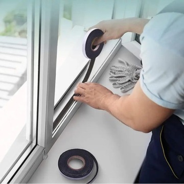 УПЛОТНИТЕЛЬ ПЕННЫЙ САМОКЛЕЯЩИЙСЯ ДЛЯ ДВЕРЕЙ И ОКОН, ЗВУКОВОЙ НА 2 м