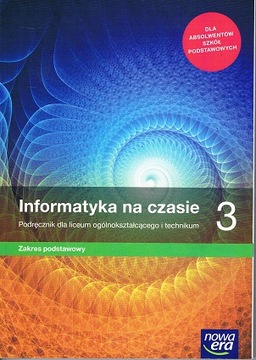 INFORMATYKA NA CZASIE 3 NOWA ERA ZP