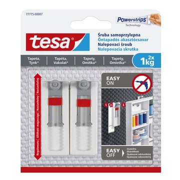 Tesa 77775 Regulowana śruba samoprzylepna tapety 1