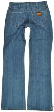 WRANGLER spodnie NAVY jeans LUCY BOOTCUT_ W28 L34