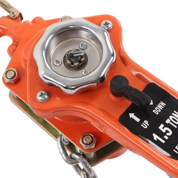 Wciągnik łańcuchowy z dźwignią 1,5 T 3300LBS Nośność 2,5 M Ręczny wciągnik