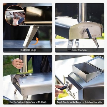 ПЕЧЬ ДЛЯ ПИЦЦЫ С КАМНЕМ ПОРТАТИВНЫЙ НАБОР MIMIUO