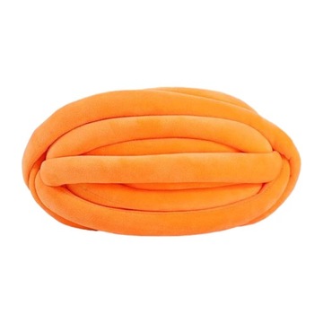 Gruba, gruba włóczka Jumbo Tubular do rzucania czapek w kolorze pomarańczowym