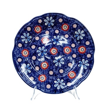 Ceramiczny talerz obiadowy 27,5 cm Bolesławiec