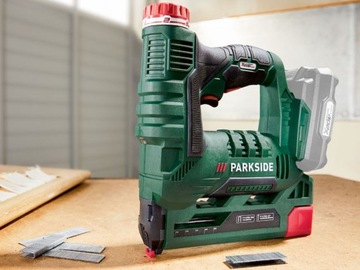 Аккумуляторный степлер PARKSIDE PAT 20 + 2 x АККУМУЛЯТОР + ГВОЗДИ СТЕПЛЕРЫ