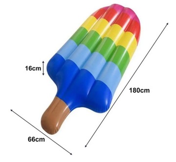 МАТРАС ДЛЯ ПЛАВАНИЯ RAINBOW ICE НАДУВНОЙ ВОДНЫЙ ПЛЯЖНЫЙ СТУЛ БОЛЬШОЙ БАССЕЙН XXL
