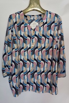BLUZKA Rossa Moda wzór kolorowa r 50