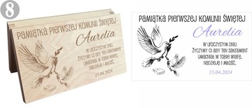 Деревянная копилка, сувенир, Первое причастие, подарок с гравировкой.