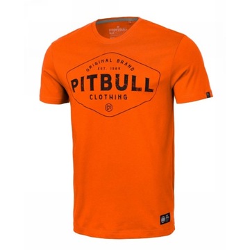 Koszulka Pit Bull Ultra Light Weight 140 Basic Pitbull CO. Pomarańczowa M
