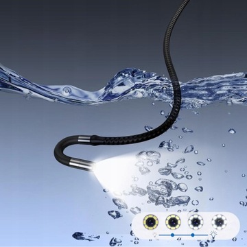 ИНСПЕКЦИОННАЯ КАМЕРА С ПОДВИЖНОЙ ГОЛОВКОЙ МАСТЕРСКАЯ ЭНДОСКОП БОРОСКОП 8LED 2M CE
