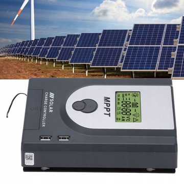 Solarny regulator ładowania MPPT 12V/24V LCD 40A