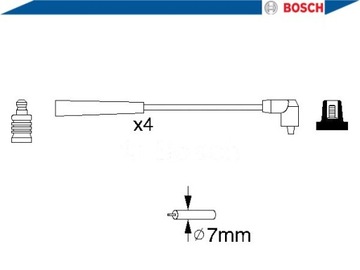 BOSCH 0 986 356 818 SADA PŘÍVODŮ ZAPALOVACÍ