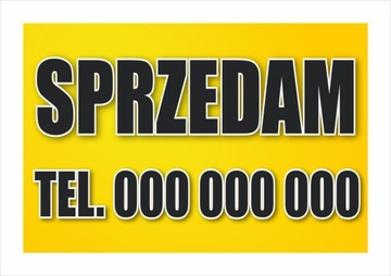 BANER reklamowy SPRZEDAM 100x150 dom-mieszkanie