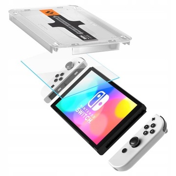 Закаленное стекло для Nintendo Switch Oled Spigen