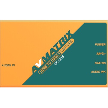 AVMATRIX UC1218 — захват несжатого видео с HDMI на USB3.1 TYPE-C