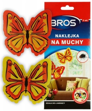 NAKLEJKA LEP TRUTKA PUŁAPKA NA MUCHY MUSZKI NA OKNO SZYBĘ BROS (2 SZT)
