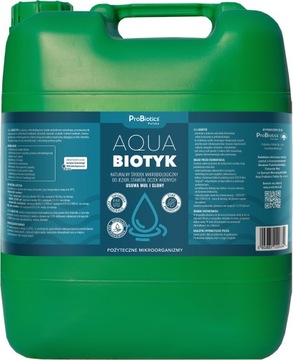 Bakterie do stawu na muł, osady, glony Probiotics Aquabiotyk 20 l