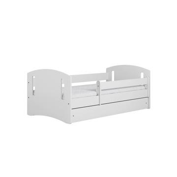 Łóżko CLASSIC2 160x80 białe szuflada pianka lateks KCT