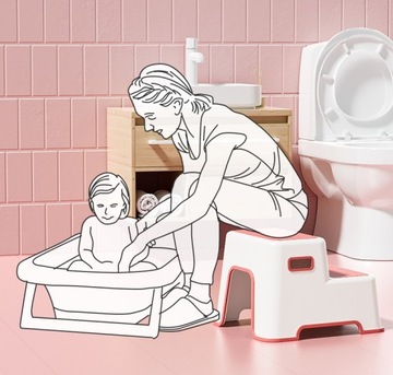 ДЕТСКАЯ ДВУХСТУПЕНЧАТАЯ, ПРОТИВОСКОЛЬЖАЮЩАЯ, ПОДНОЖКА ДЛЯ ДЕТСКОЙ ЛЕСТНИЦЫ