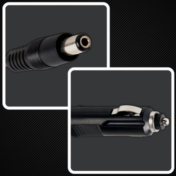 Вилка прикуривателя автомобиля с кабелем 2,1/5,5