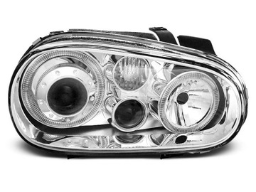 LAMPY VW GOLF IV 4 97-03 RINGI HALOGENY CHROM