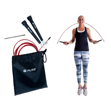 Pure2Improve SpeedRope 285 см Черный/Красный, ПП (Polyp