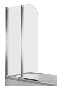 parawan nawannowy dwuelementowy Modern 2 profil CHROM 82x140 KFA armatura