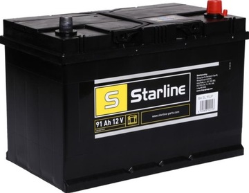 AKUMULATOR 91AH/740A +P 12V 306X175X225STARLINE