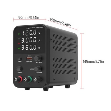 Цифровой настольный источник питания постоянного тока, 120 В, 3 А