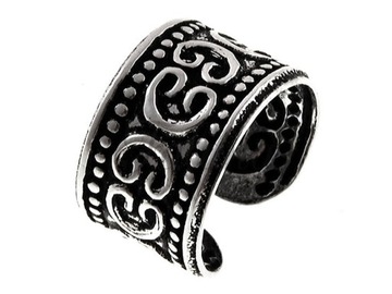 NAUSZNICA OPONKA ZACISK WZÓR ORIENTALNY k2089