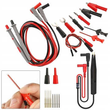 НАБОР 23 ШТ. КАБЕЛЕЙ, ИСПЫТАТЕЛЬНЫХ ПРОВОДОВ ДЛЯ СЧЕТЧИКА.