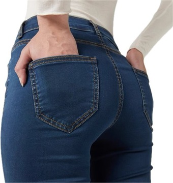 CALZEDONIA spodnie SLIM FIT SUPER SOFT DENIM jeansy damskie rurki S - 36