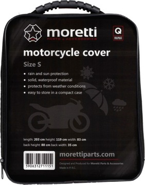 POKROWIEC NA MOTOCYKL MORETTI S 203x119x83 mocny