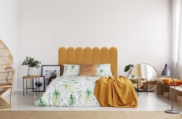 Желтая мягкая панель 20х100 см