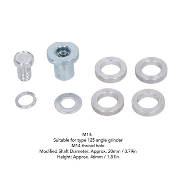 АДАПТЕР ДЛЯ УГЛОВОЙ ШЛИФМАШИНЫ М14 ДЛЯ НАРАБОТКИ ПАЗОВ