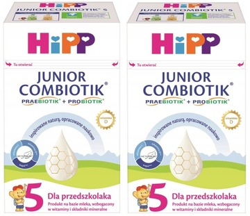 HIPP 5 BIO COMBIOTIK MLEKO zestaw 2 sztuk 1100g