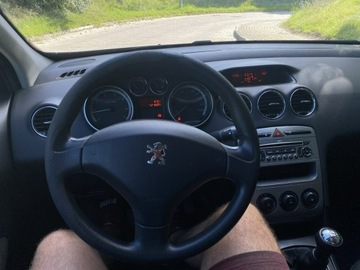 Peugeot 308 I Hatchback 5d 1.6 VTi 120KM 2008 Peugeot 308 Zarejestrowany Benzyna + LPG Klima, zdjęcie 12