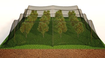 ЗАЩИТНАЯ СЕТЬ ОТ ПТИЦ ДЛЯ ПТИЦ И САДОВ ДЛЯ ПТИЦ, ГЛАДКАЯ 27х27мм