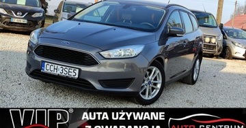 Ford Focus III Kombi Facelifting 1.0 EcoBoost 100KM 2015 Ford Focus 1.0 Ben 101kM Klima Temp. Navi Czujniki Serwis GWARANCJA Benzyna